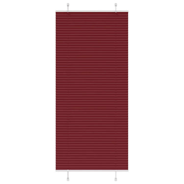 Vidaxl plissé rolgordijn 95x200 cm stofbreedte 94,4 cm bordeauxrood