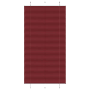 Vidaxl plissé rolgordijn 105x200cm stofbreedte 104,4cm bordeauxrood