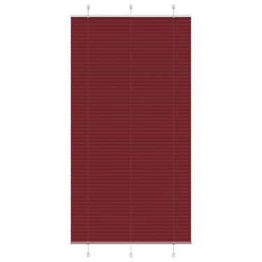 Vidaxl plissé rolgordijn 105x200cm stofbreedte 104,4cm bordeauxrood