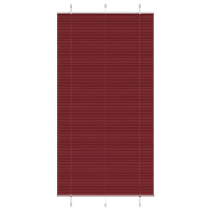 Vidaxl plissé rolgordijn 110x200cm stofbreedte 109,4cm bordeauxrood
