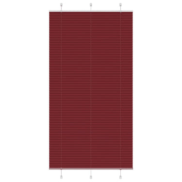Vidaxl plissé rolgordijn 110x200cm stofbreedte 109,4cm bordeauxrood