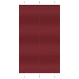 Vidaxl plissé rolgordijn 120x200cm stofbreedte 119,4cm bordeauxrood