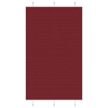 Vidaxl plissé rolgordijn 120x200cm stofbreedte 119,4cm bordeauxrood
