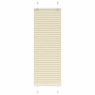 Vidaxl plissé rolgordijn 40x100 cm stofbreedte 39,4 cm polyester crème