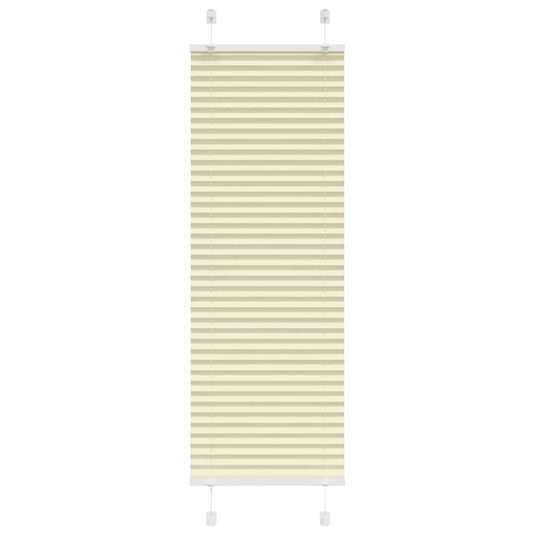 Vidaxl plissé rolgordijn 40x100 cm stofbreedte 39,4 cm polyester crème