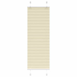 Vidaxl plissé rolgordijn 50x100 cm stofbreedte 49,4 cm polyester crème