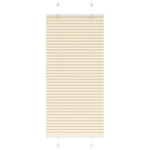 Vidaxl plissé rolgordijn 55x100 cm stofbreedte 54,4 cm polyester crème