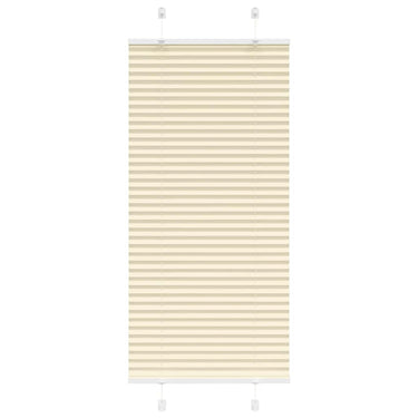 Vidaxl plissé rolgordijn 55x100 cm stofbreedte 54,4 cm polyester crème