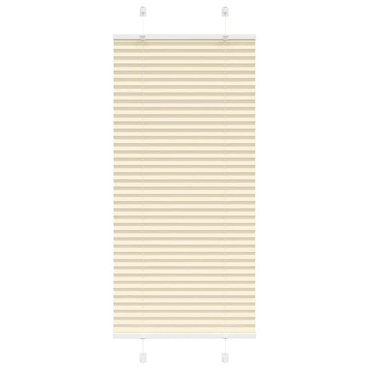 Vidaxl plissé rolgordijn 55x100 cm stofbreedte 54,4 cm polyester crème