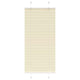 Vidaxl plissé rolgordijn 60x100 cm stofbreedte 59,4 cm polyester crème