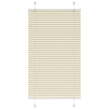 Vidaxl plissé rolgordijn 80x100 cm stofbreedte 79,4 cm polyester crème