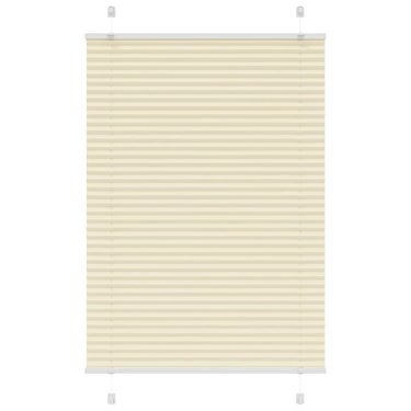 Vidaxl plissé rolgordijn 85x100 cm stofbreedte 84,4 cm polyester crème