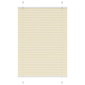 Vidaxl plissé rolgordijn 90x100 cm stofbreedte 89,4 cm polyester crème