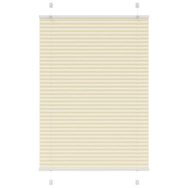 Vidaxl plissé rolgordijn 90x100 cm stofbreedte 89,4 cm polyester crème