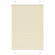 Vidaxl plissé rolgordijn 100x100 cm stofbreedte 99,4cm polyester crème