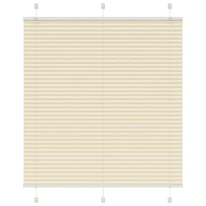 Vidaxl plissé rolgordijn 115x100cm stofbreedte 114,4cm polyester crème