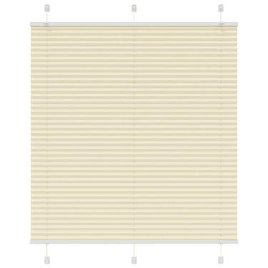 Vidaxl plissé rolgordijn 115x100cm stofbreedte 114,4cm polyester crème