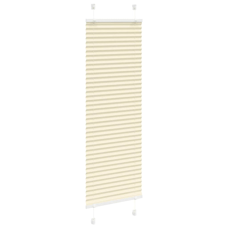 ギャラリービューアに画像をロードする, Vidaxl plissé rolgordijn 40x150 cm stofbreedte 39,4 cm polyester crème

