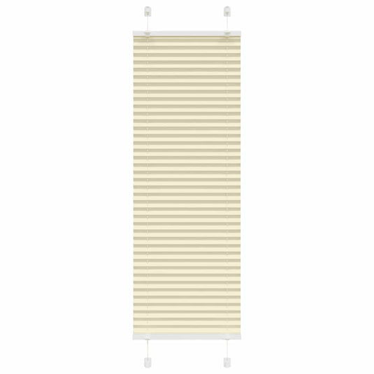 Vidaxl plissé rolgordijn 45x150 cm stofbreedte 44,4 cm polyester crème