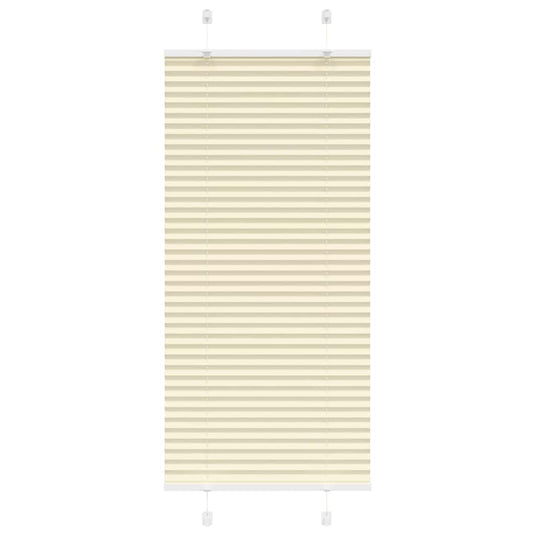 Vidaxl plissé rolgordijn 55x150 cm stofbreedte 54,4 cm polyester crème