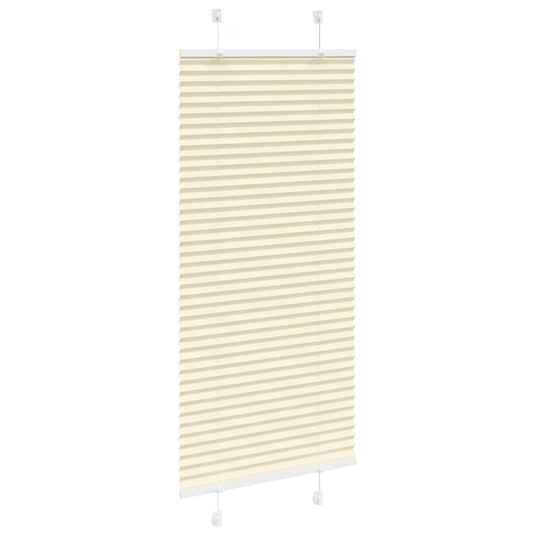 Vidaxl plissé rolgordijn 55x150 cm stofbreedte 54,4 cm polyester crème