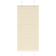 Vidaxl plissé rolgordijn 65x150 cm stofbreedte 64,4 cm polyester crème