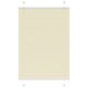 Vidaxl plissé rolgordijn 90x150 cm stofbreedte 89,4 cm polyester crème
