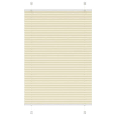Vidaxl plissé rolgordijn 95x150 cm stofbreedte 94,4 cm polyester crème