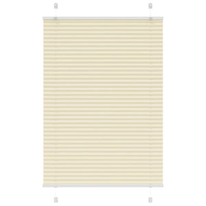 Vidaxl plissé rolgordijn 100x150 cm stofbreedte 99,4cm polyester crème