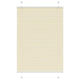 Vidaxl plissé rolgordijn 100x150 cm stofbreedte 99,4cm polyester crème
