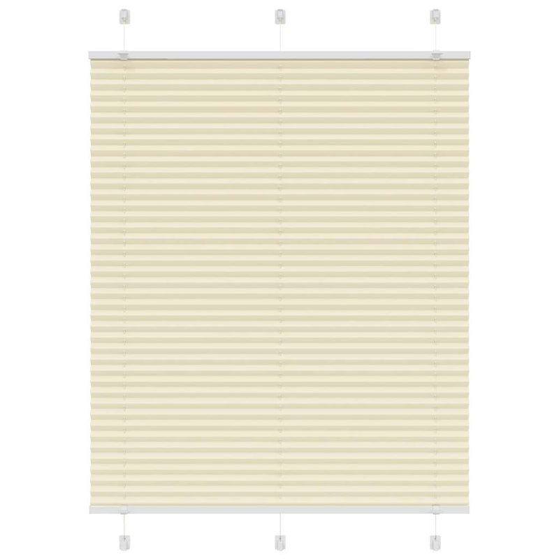 ギャラリービューアに画像をロードする, Vidaxl plissé rolgordijn 105x150cm stofbreedte 104,4cm polyester crème
