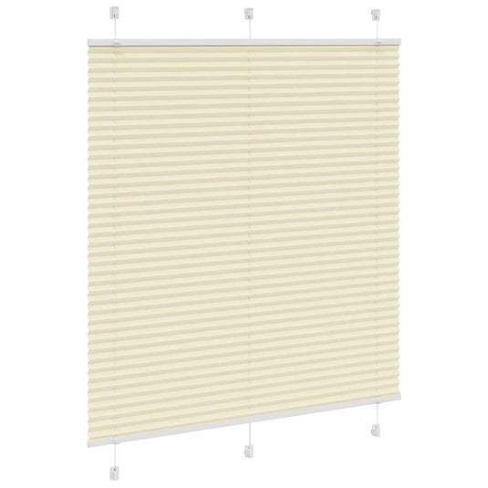 Vidaxl plissé rolgordijn 115x150cm stofbreedte 114,4cm polyester crème