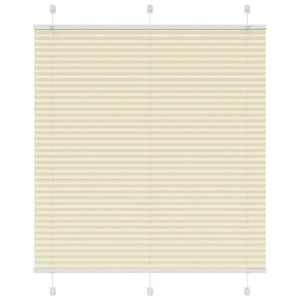 Vidaxl plissé rolgordijn 120x150cm stofbreedte 119,4cm polyester crème