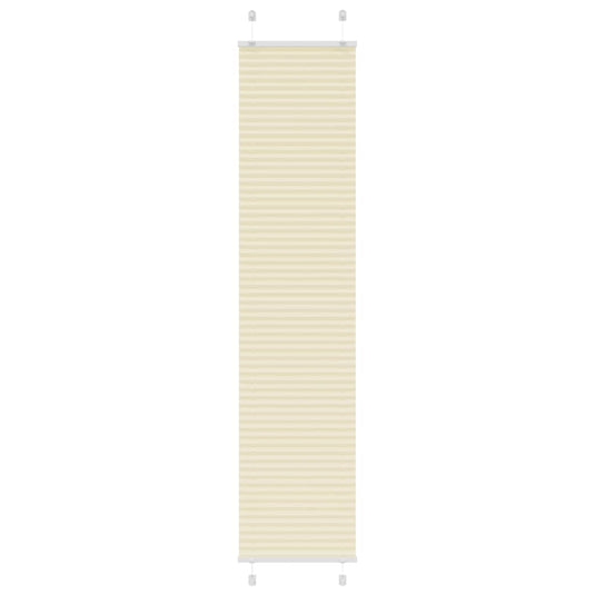 Vidaxl plissé rolgordijn 40x200 cm stofbreedte 39,4 cm polyester crème