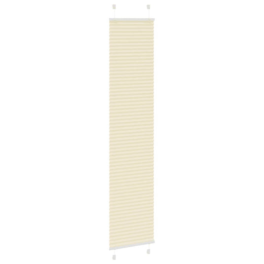 Vidaxl plissé rolgordijn 45x200 cm stofbreedte 44,4 cm polyester crème