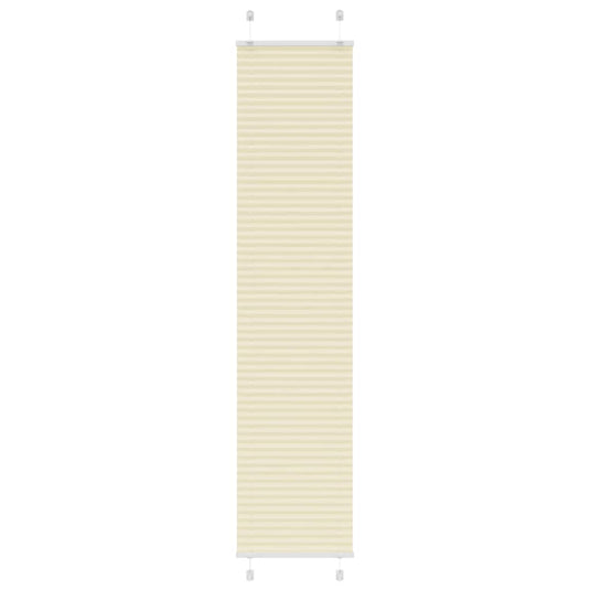 Vidaxl plissé rolgordijn 50x200 cm stofbreedte 49,4 cm polyester crème