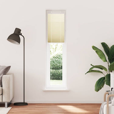 Vidaxl plissé rolgordijn 50x200 cm stofbreedte 49,4 cm polyester crème