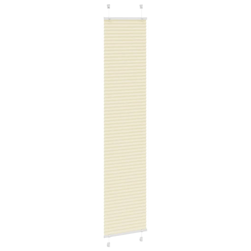 ギャラリービューアに画像をロードする, Vidaxl plissé rolgordijn 50x200 cm stofbreedte 49,4 cm polyester crème
