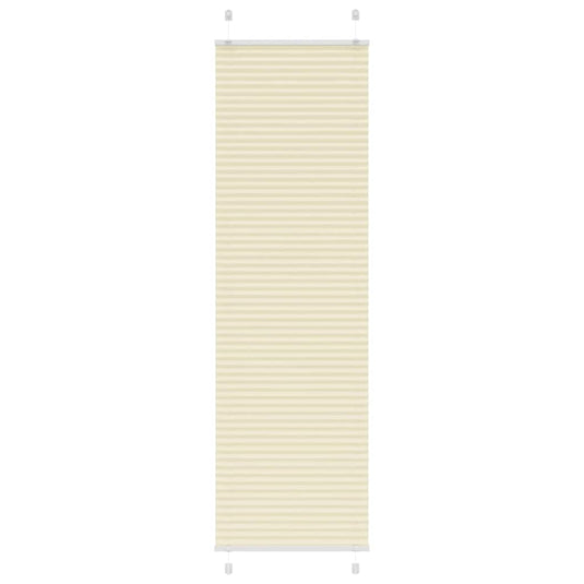 Vidaxl plissé rolgordijn 55x200 cm stofbreedte 54,4 cm polyester crème