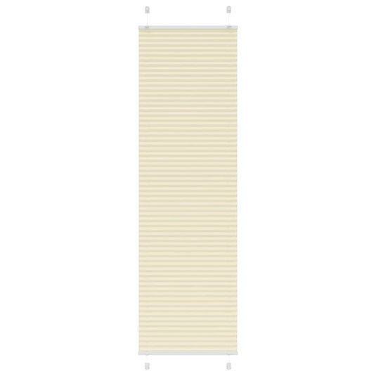 Vidaxl plissé rolgordijn 60x200 cm stofbreedte 59,4 cm polyester crème