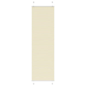 Vidaxl plissé rolgordijn 65x200 cm stofbreedte 64,4 cm polyester crème