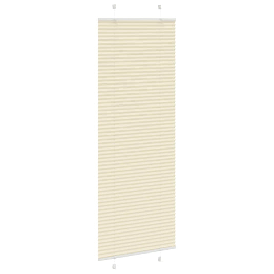 Vidaxl plissé rolgordijn 70x200 cm stofbreedte 69,4 cm polyester crème