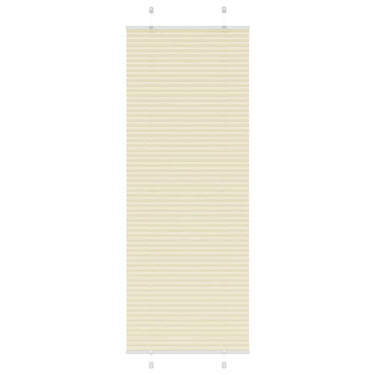 Vidaxl plissé rolgordijn 75x200 cm stofbreedte 74,4 cm polyester crème