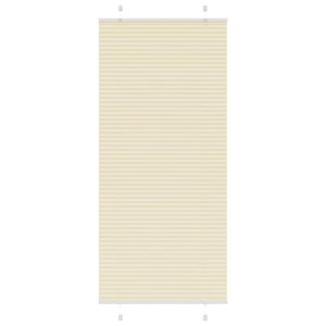 Vidaxl plissé rolgordijn 85x200 cm stofbreedte 84,4 cm polyester crème
