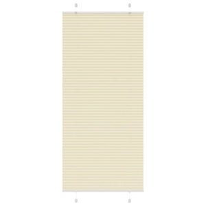 Vidaxl plissé rolgordijn 90x200 cm stofbreedte 89,4 cm polyester crème