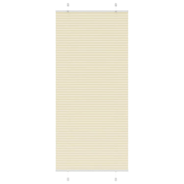 Vidaxl plissé rolgordijn 100x200 cm stofbreedte 99,4cm polyester crème