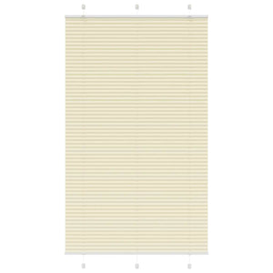 Vidaxl plissé rolgordijn 110x200cm stofbreedte 109,4cm polyester crème
