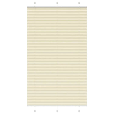 Vidaxl plissé rolgordijn 115x200cm stofbreedte 114,4cm polyester crème