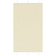Vidaxl plissé rolgordijn 115x200cm stofbreedte 114,4cm polyester crème