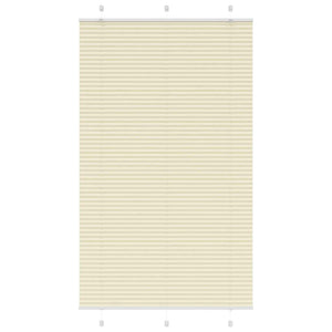 Vidaxl plissé rolgordijn 120x200cm stofbreedte 119,4cm polyester crème
